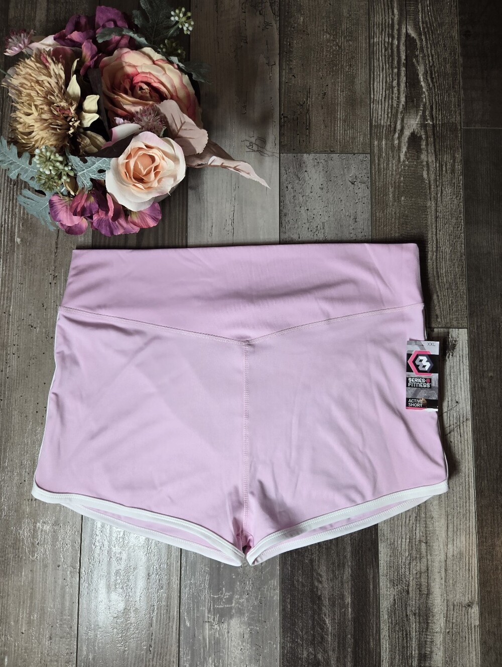 NWT Series 8 Fitness Light Pink Athletic Shorts XXL